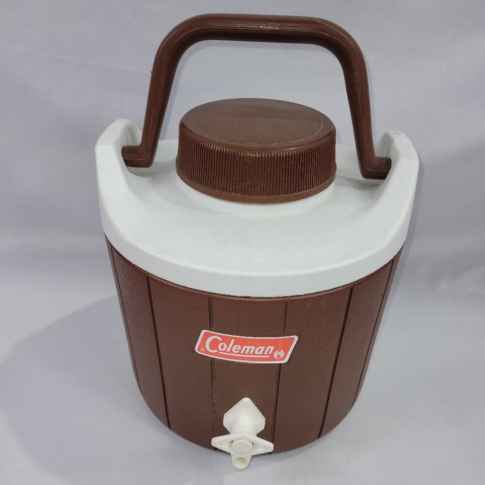 Coleman Water Jug Cooler 1 Gallon Vintage Camping Drink Thermos